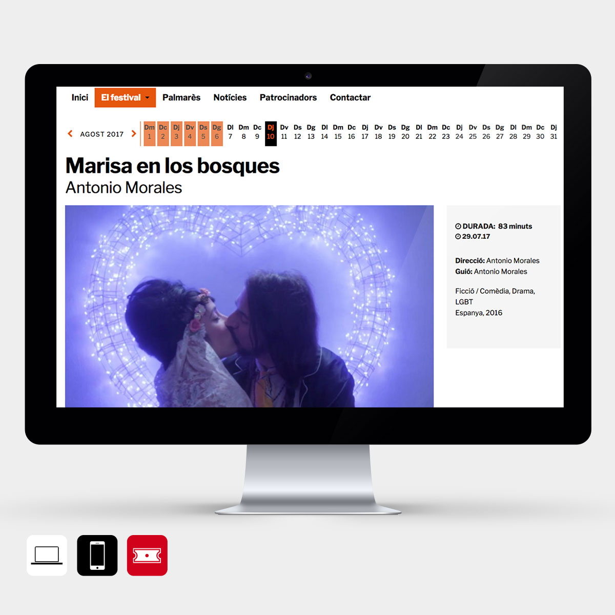 Nueva web del Festival Internacional de Cine de la Cerdanya