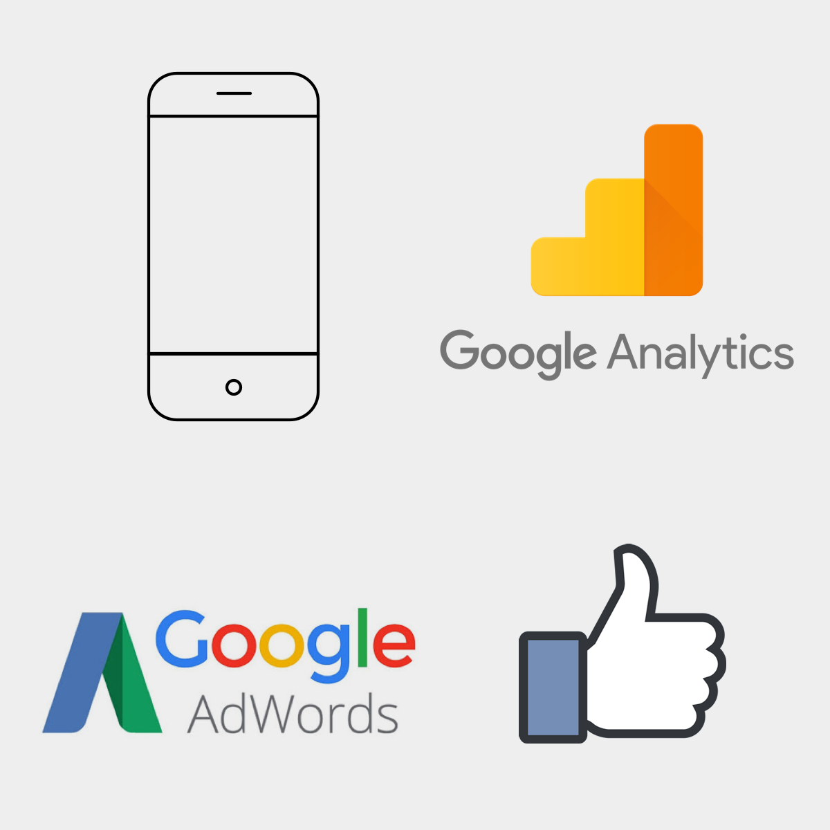 Incorporamos 4 nuevas opciones a nuestro servicios de valor añadido, Mobile, Analytics, AdWords y Facebook