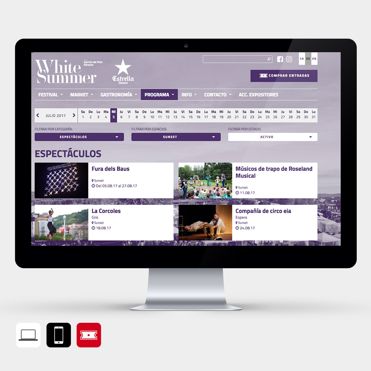 Web e inscripciones para el Festival White Summer