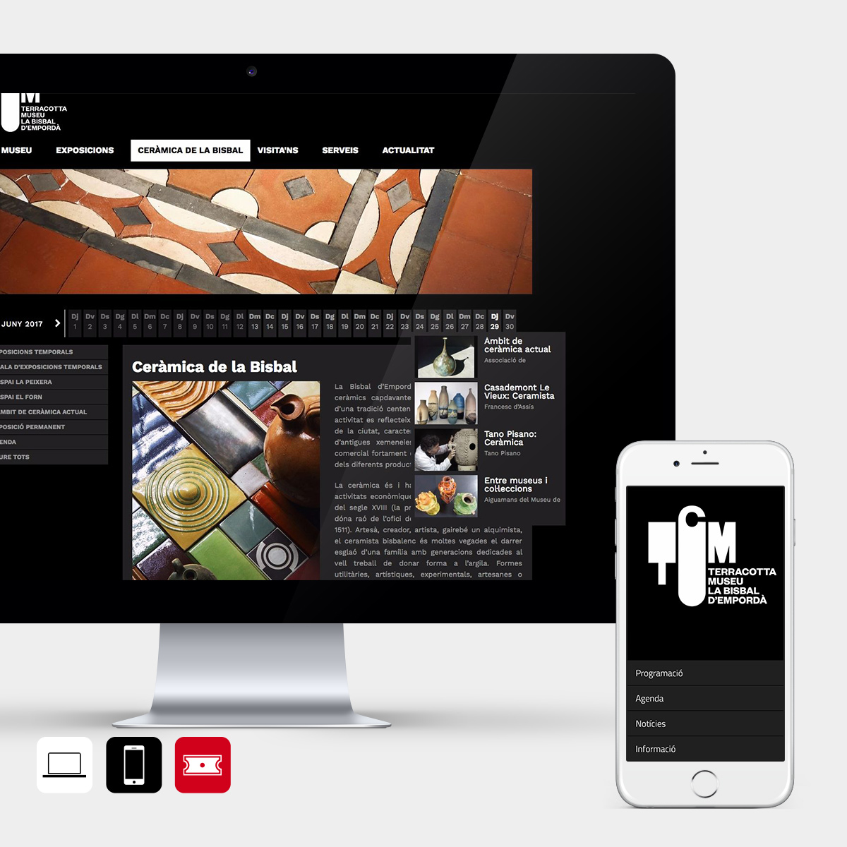 Diseñamos la web y la app del Museo de Terracotta