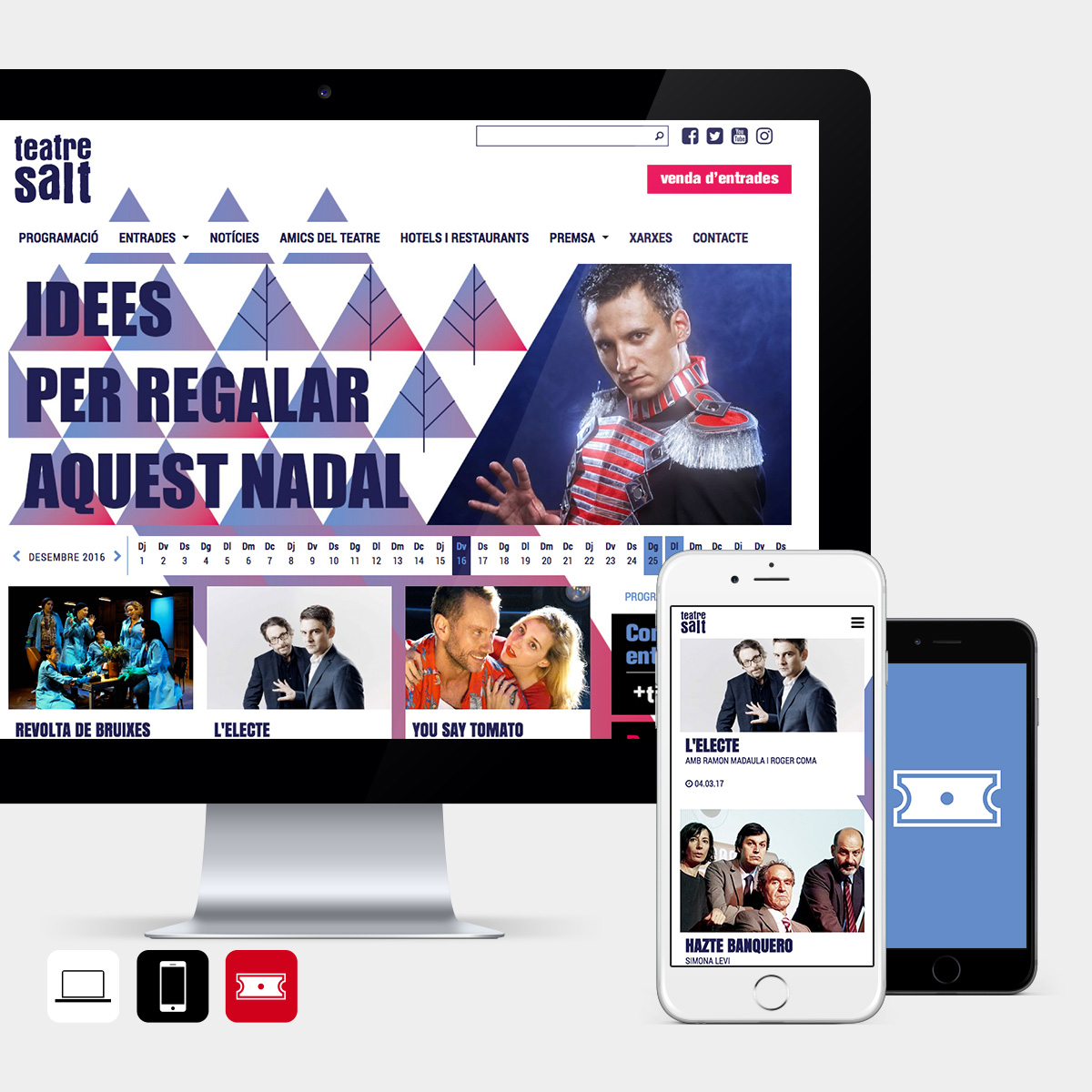 El Teatre de Salt renueva su imagen y presenta nueva web y app